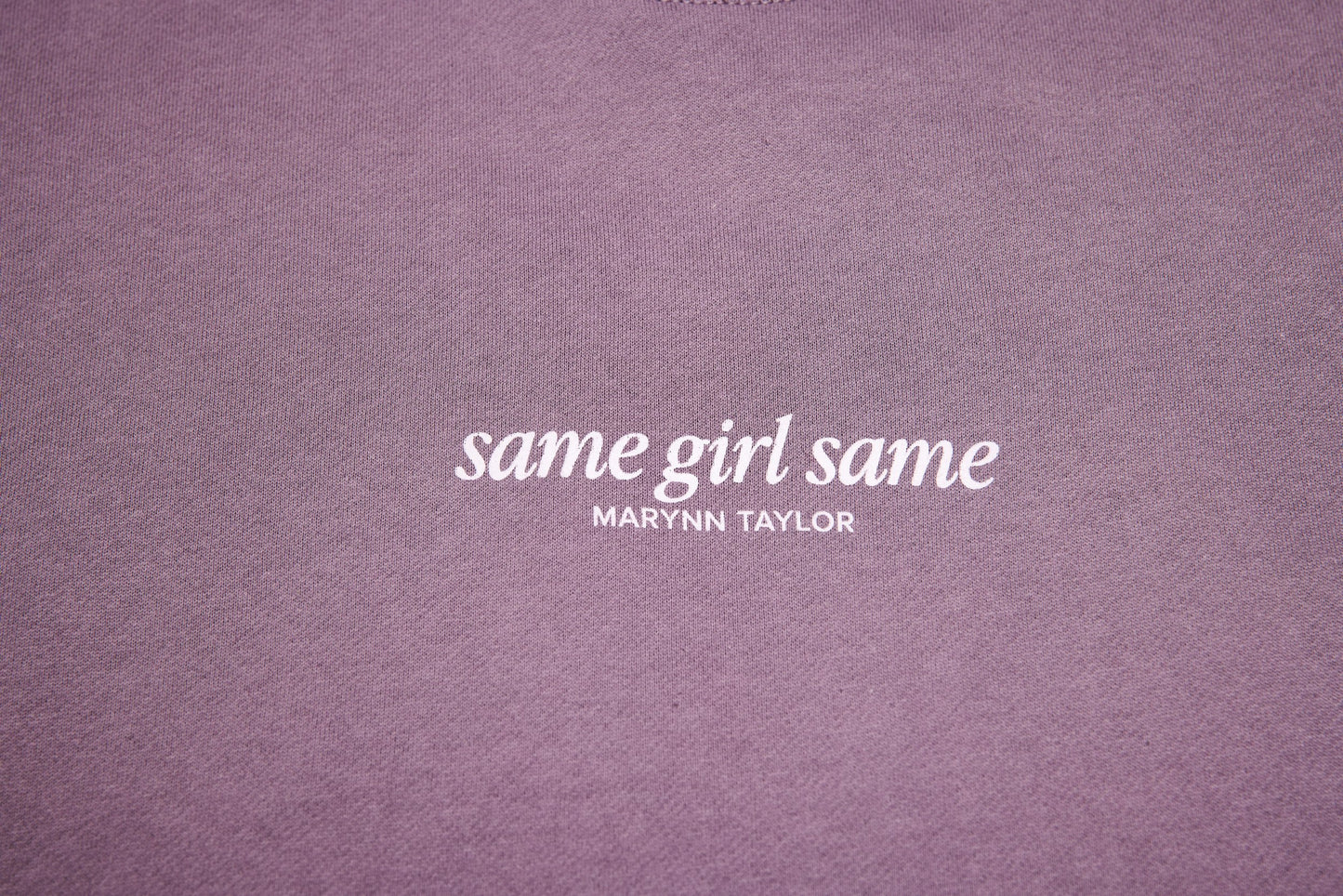 "same girl same" Crewneck Sweatshirt